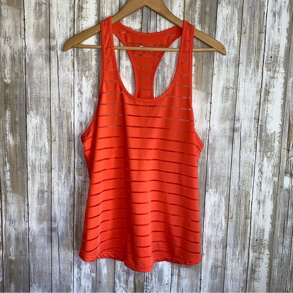 ZYIA Havana Orange Striped Racerback Tank - Picture 2 of 8